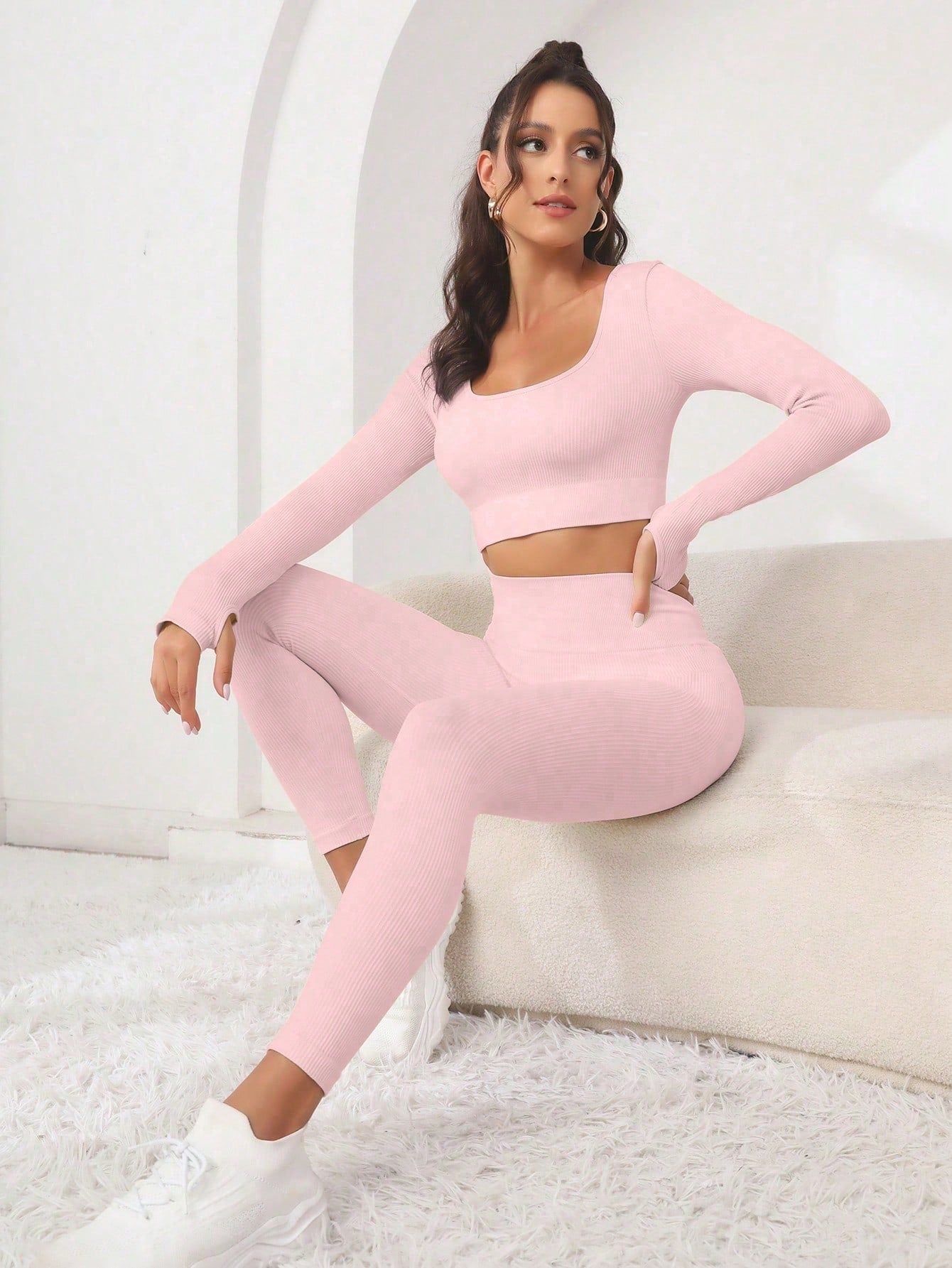 Conjunto Manuela Manga Longa Canelado