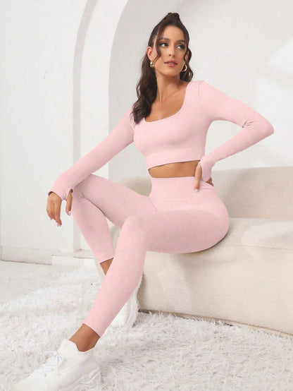Conjunto Manuela Manga Longa Canelado
