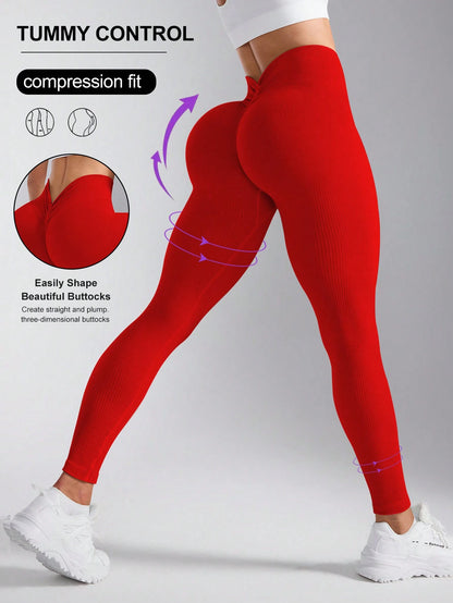 Calça Legging Laura Canelada Cavada Empina Bumbum