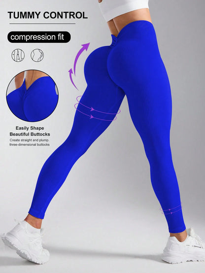 Calça Legging Laura Canelada Cavada Empina Bumbum