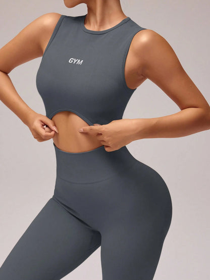 Conjunto de Top Cropped e Legging