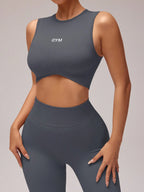 Conjunto de Top Cropped e Legging