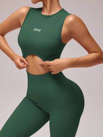 Conjunto de Top Cropped e Legging