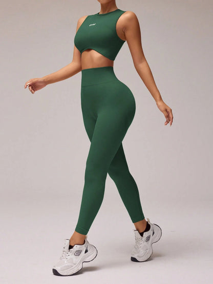 Conjunto de Top Cropped e Legging