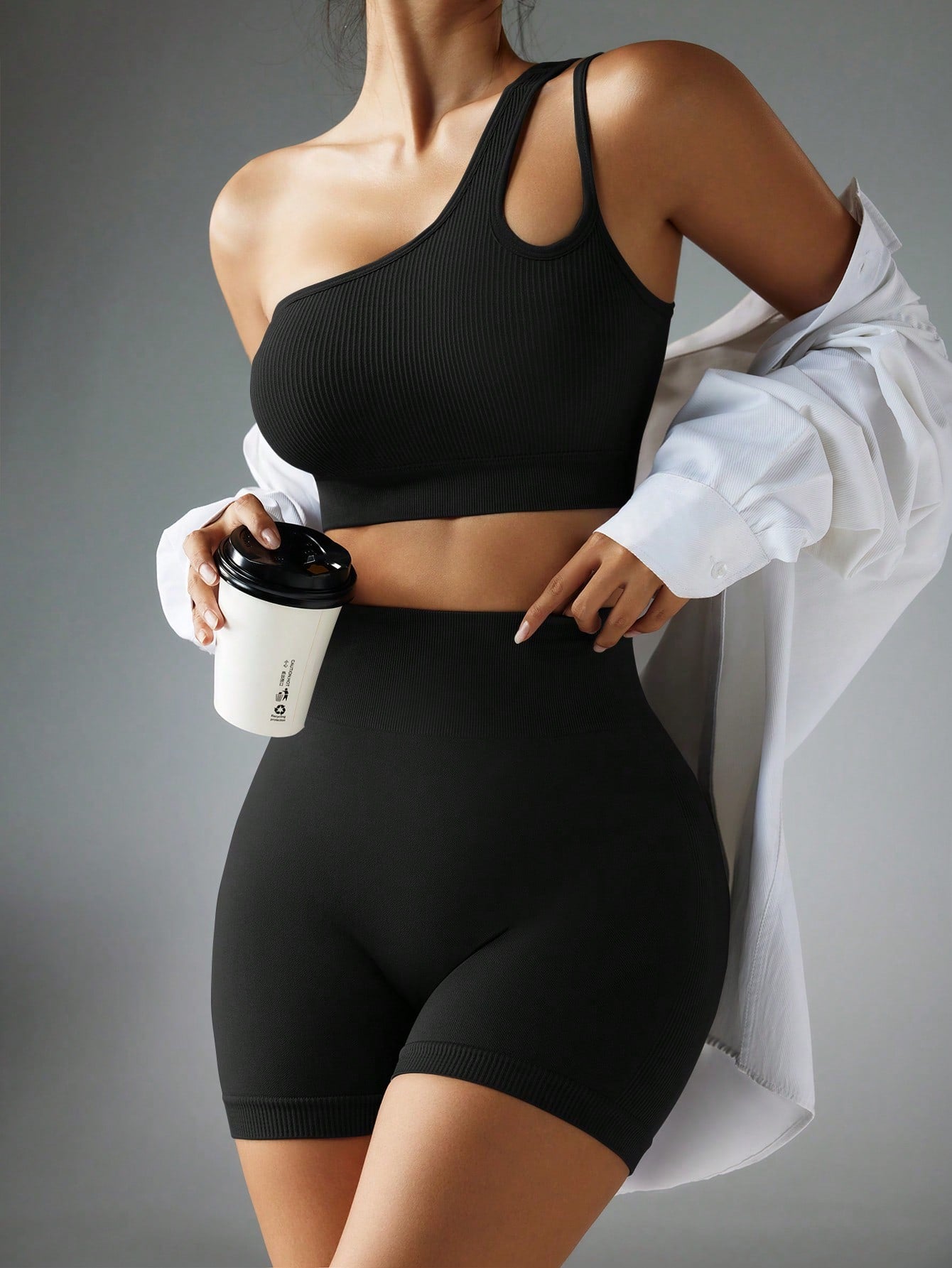 Conjunto Sem Costura com Top