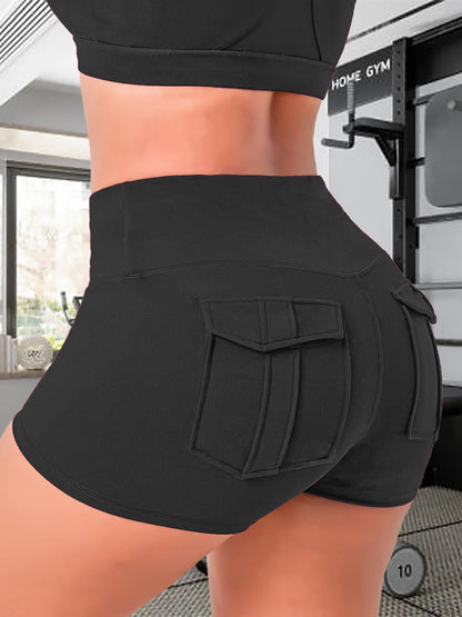 Short Marina Cintura Alta com Bolso Fitness Premium