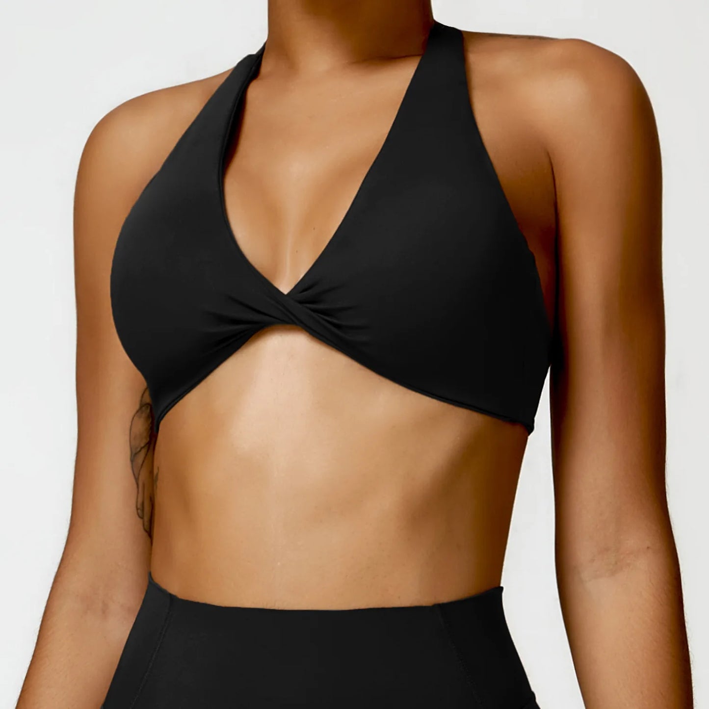 Cropped Ivy Frente Aberta e Costas Livres Fitness Premium
