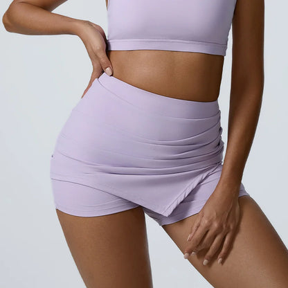 Short Saia Isabela Cintura Alta Fitness