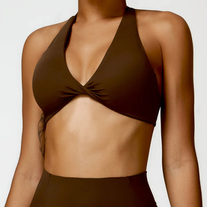 Cropped Ivy Frente Aberta e Costas Livres Fitness Premium