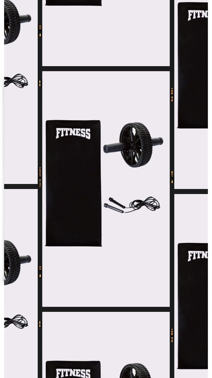 Colchonete Academia Roda Abdominal Corda de Pular Treino Funcional Treine em Casa