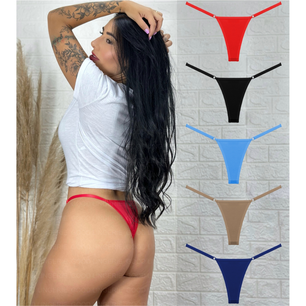 Kit Com 10 Calcinhas Lingerie De Regulagem Na Cintura Calcinha feminina 