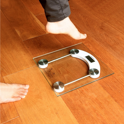 Balança Corporal Digital até 180kg (PROMOÇÃO) Com Vidro Temperado + Bateria