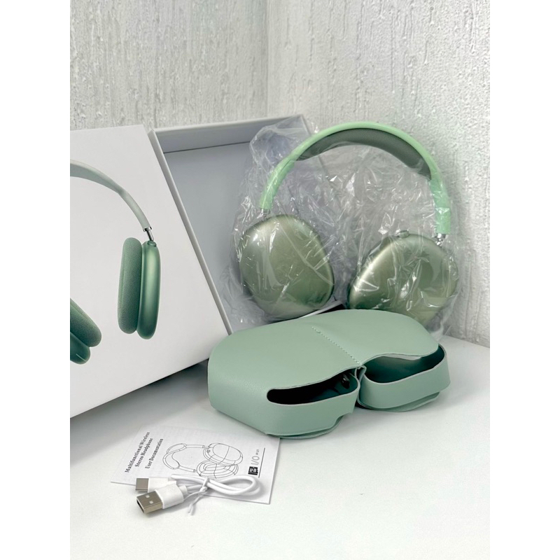 New Wireless Bluetooth Earphone Pop-up Real Apple Airpods Max 1:1 With Magnetic Suction Leather Case