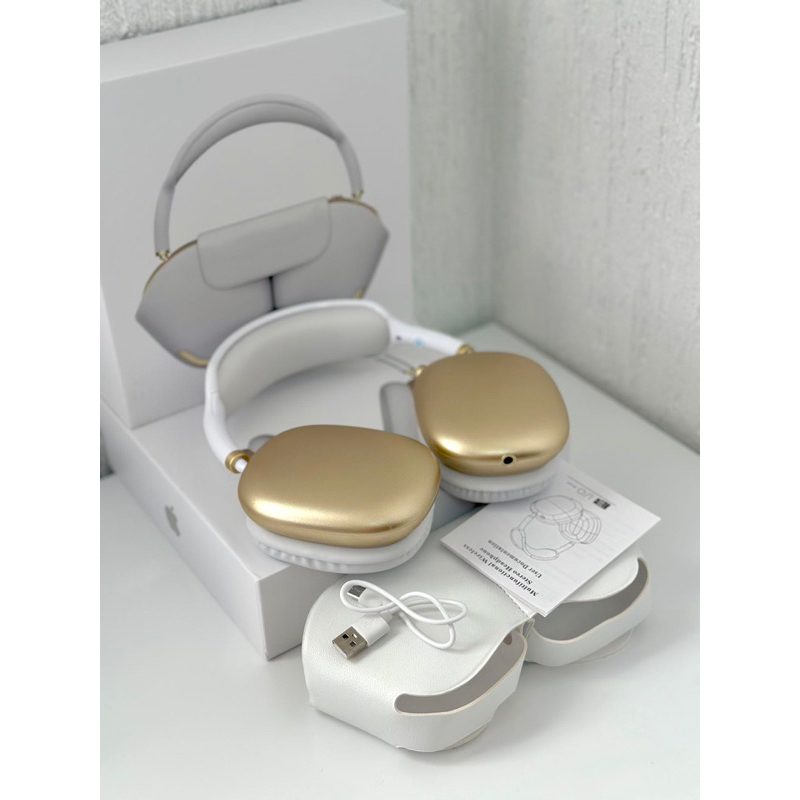New Wireless Bluetooth Earphone Pop-up Real Apple Airpods Max 1:1 With Magnetic Suction Leather Case
