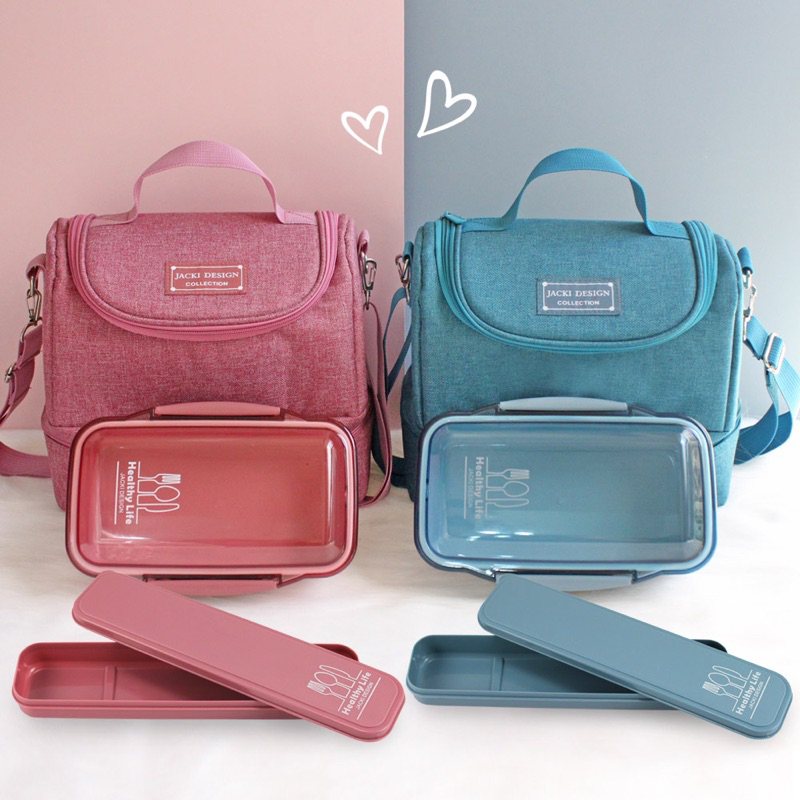 Kit Marmita Térmica 3 peças Jacki Design Viajem Portátil