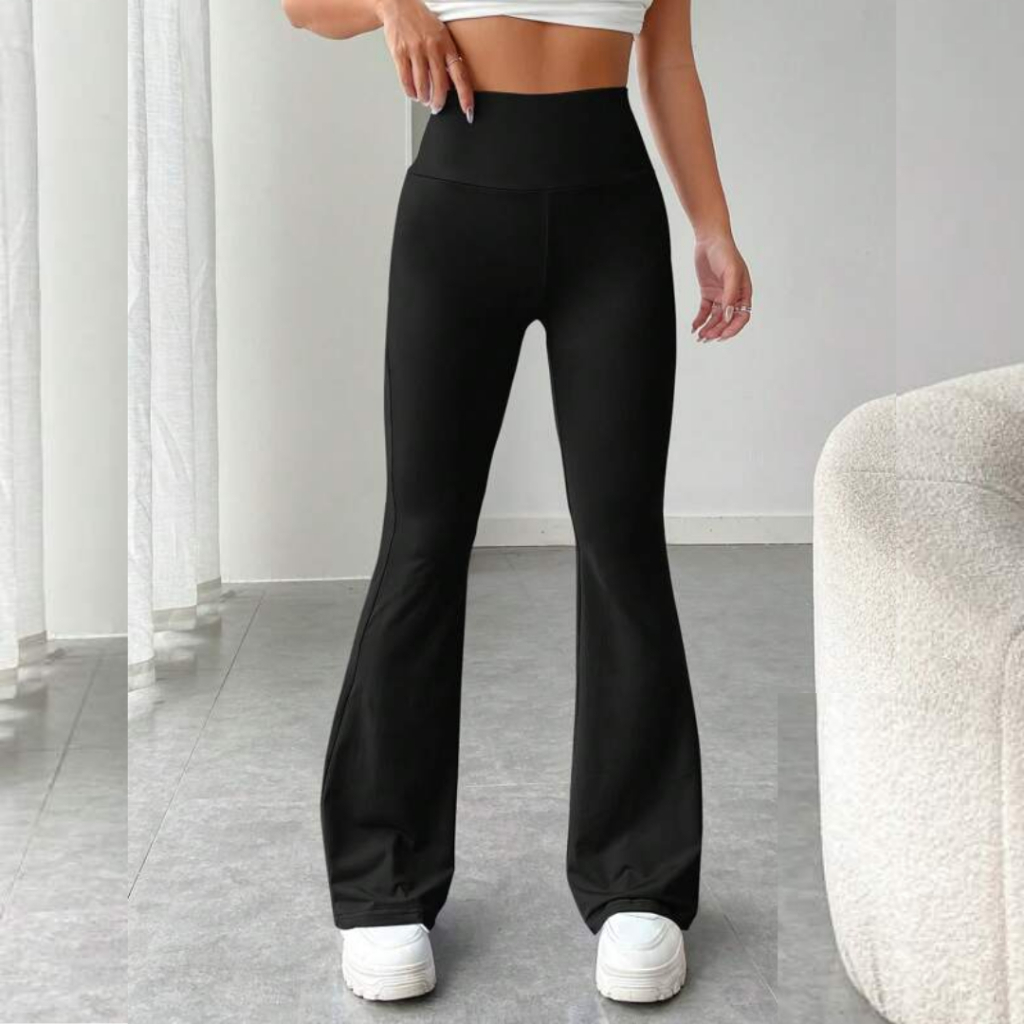 Calça Legging Flare Bailarina Suplex Cintura Alta Modela Bumbum Feminina Envio Imediato. Garanta Ja Sua