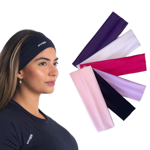 Kit 6 Faixas de cabelo Bandana Feminina anos 90 tiara lisa para esportes, penteados, yoga e etc