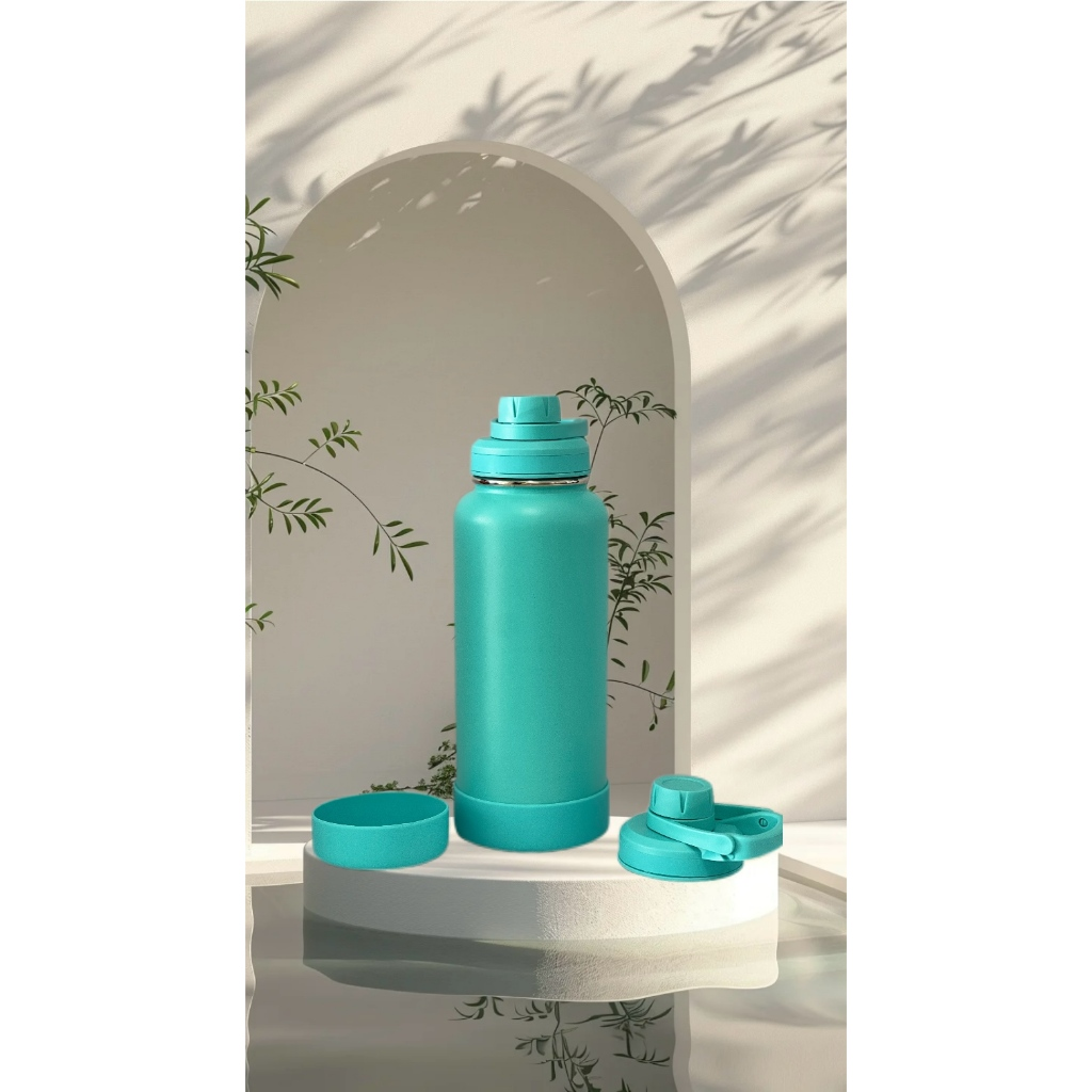 GARRAFA SPORT Térmica 950 ML//Parede Dupla// Bota De Silicone Protetora