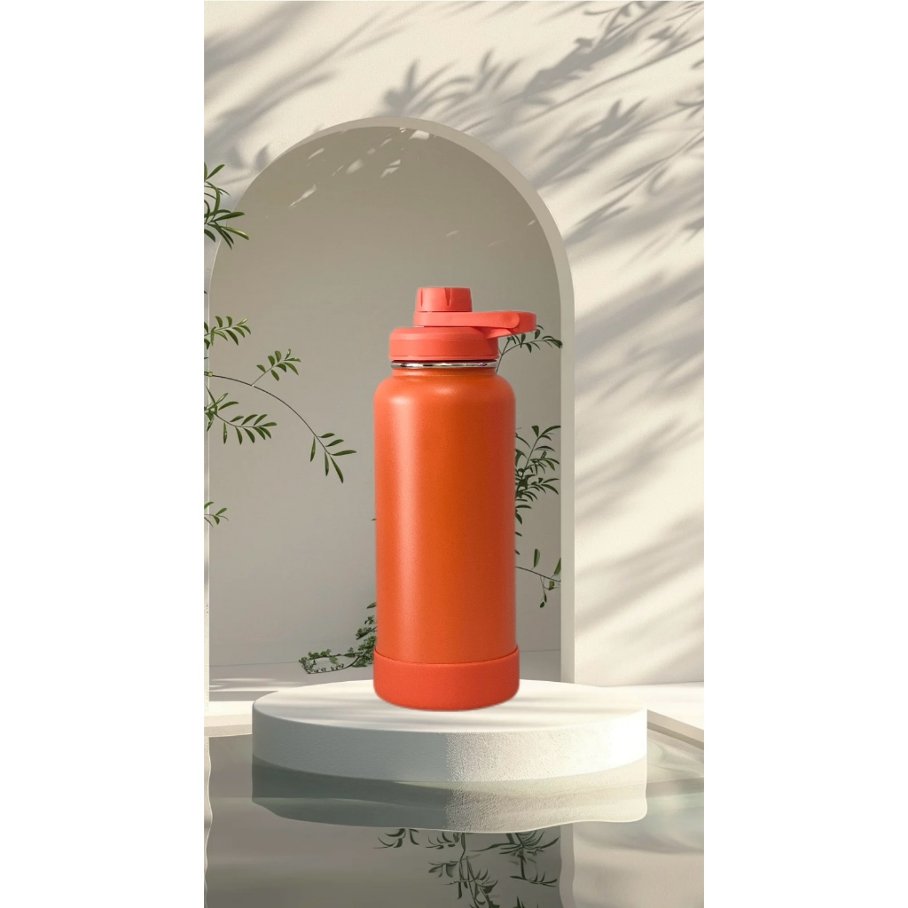 GARRAFA SPORT Térmica 950 ML//Parede Dupla// Bota De Silicone Protetora