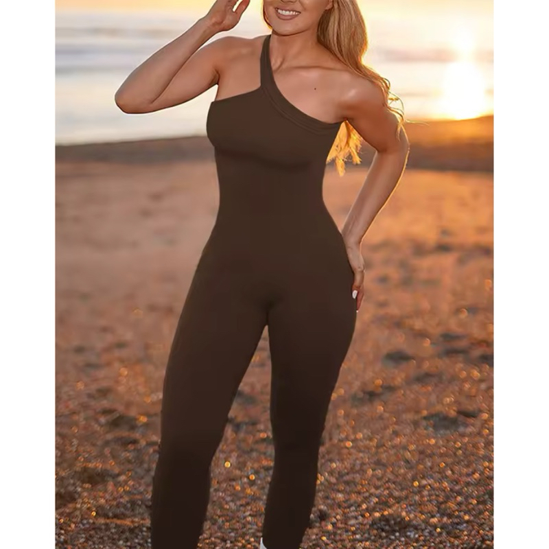 Macacão Academia Feminino Longo Fitness moda Esportivo Yoga Nula Manga Compressão Treino Correr