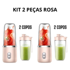Mini Liquidificador Portátil Seven 400ML com 6 Lâminas Elétrico Recarregável
