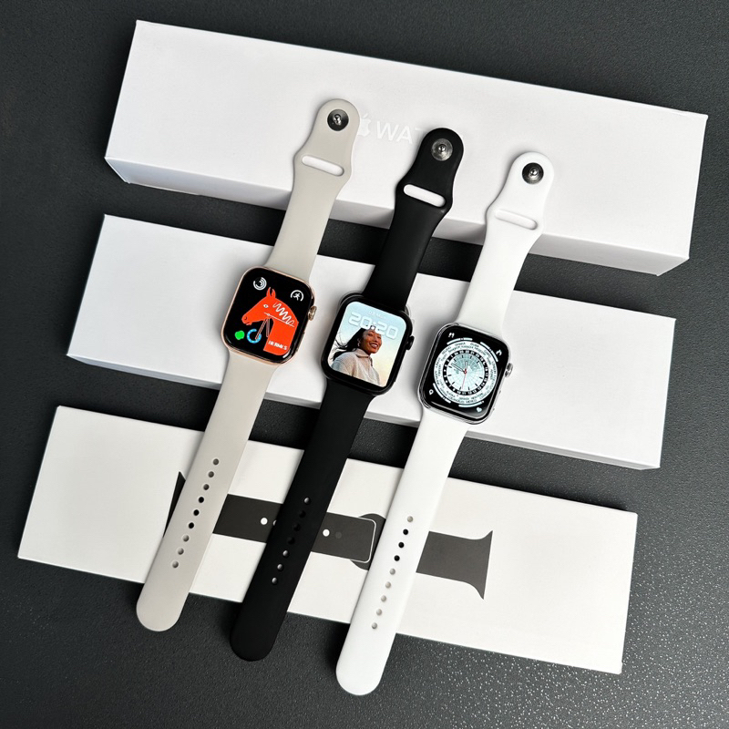 1: 1 Apple Watch Series 9 Smart watch Feminino e Masculino 41mm / 45mm Honeycomb Wallpaper Personalização