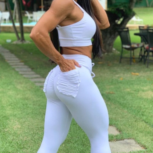 Legging Manuela | Empina Bumbum, Cintura Alta e Bolso Funcional